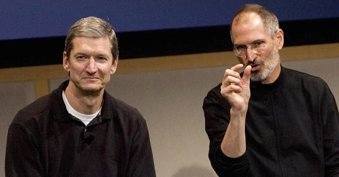 Steve Jobs and Tim Cook